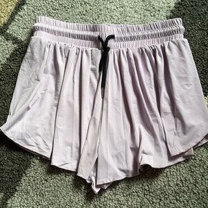 Justice - Purple Butterfly Shorts